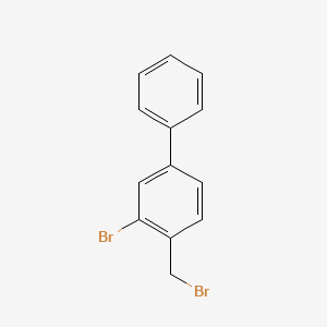 molecular formula C13H10Br2 B1403408 3-溴-4-(溴甲基)-1,1'-联苯 CAS No. 1396865-04-5