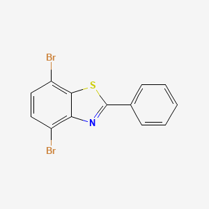 molecular formula C13H7Br2NS B1403415 4,7-二溴-2-苯基苯并[d]噻唑 CAS No. 1588440-95-2