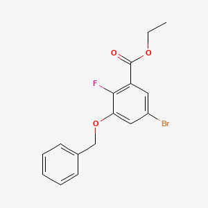 Ethyl 3-(benzyloxy)-5-bromo-2-fluorobenzoate