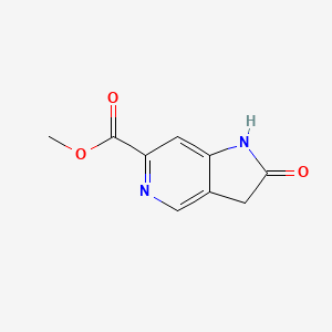 molecular formula C9H8N2O3 B1403419 5-氮杂-2-羟吲哚-6-甲酸甲酯 CAS No. 1260386-69-3