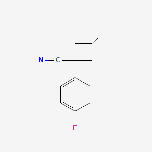 1-(4-Fluorophenyl)-3-methylcyclobutane-1-carbonitrile