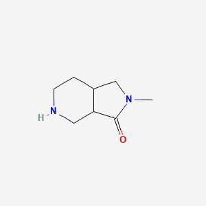 molecular formula C8H14N2O B1403424 (3AR,7AR)-2-甲基-八氢-3H-吡咯并[3,4-C]吡啶-3-酮 CAS No. 1242336-75-9