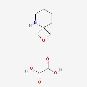molecular formula C9H15NO5 B1403425 2-氧杂-5-氮杂螺[3.5]壬烷草酸酯 CAS No. 1706462-77-2