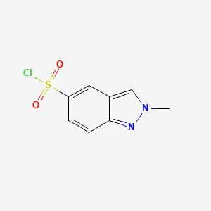 molecular formula C8H7ClN2O2S B1403427 2-Methyl-2H-indazole-5-sulfonyl chloride CAS No. 1097731-30-0