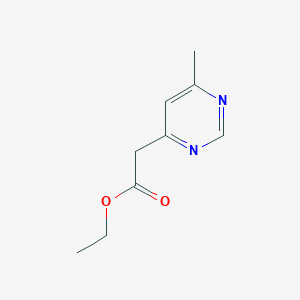 molecular formula C9H12N2O2 B1403432 6-甲基嘧啶-4-乙酸乙酯 CAS No. 201992-85-0
