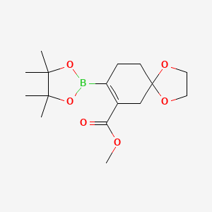 Methyl 8-(4,4,5,5-tetramethyl-1,3,2-dioxaborolan-2-yl)-1,4-dioxaspiro[4.5]dec-7-ene-7-carboxylate