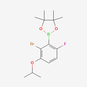 2-(2-Bromo-6-fluoro-3-isopropoxyphenyl)-4,4,5,5-tetramethyl-1,3,2-dioxaborolane