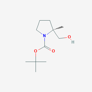 B1403441 tert-butyl (2S)-2-(hydroxymethyl)-2-methylpyrrolidine-1-carboxylate CAS No. 1339022-10-4