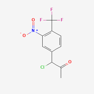 1-Chloro-1-(3-nitro-4-(trifluoromethyl)phenyl)propan-2-one