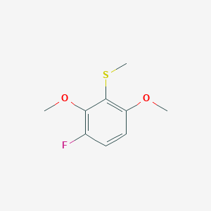 molecular formula C9H11FO2S B14034441 (3-Fluoro-2,6-dimethoxyphenyl)(methyl)sulfane 