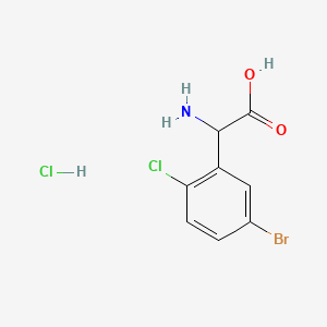 2-Amino-2-(5-bromo-2-chlorophenyl)acetic acid hydrochloride