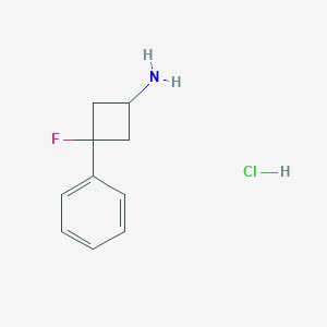 cis-3-Fluoro-3-phenylcyclobutanamine hcl