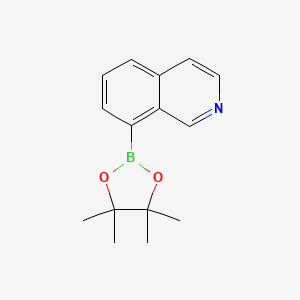 molecular formula C15H18BNO2 B1403448 8-(4,4,5,5-四甲基-1,3,2-二氧杂硼烷-2-基)异喹啉 CAS No. 2379560-77-5