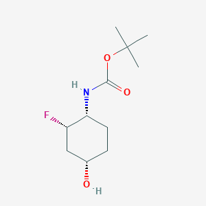molecular formula C11H20FNO3 B1403461 (1S,3S,4R)-rel-4-(Boc-氨基)-3-氟环己醇 CAS No. 1268512-47-5