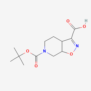 B1403462 6-Boc-3a,4,5,6,7,7a-hexahydroisoxazolo-[5,4-c]pyridine-3-carboxylic acid CAS No. 1251003-08-3