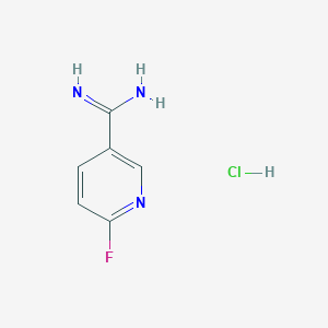 B1403469 6-Fluoronicotinimidamide hydrochloride CAS No. 1419101-31-7