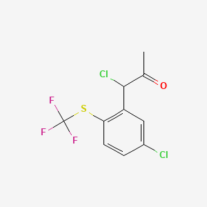 1-Chloro-1-(5-chloro-2-(trifluoromethylthio)phenyl)propan-2-one