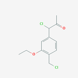 1-Chloro-1-(4-(chloromethyl)-3-ethoxyphenyl)propan-2-one