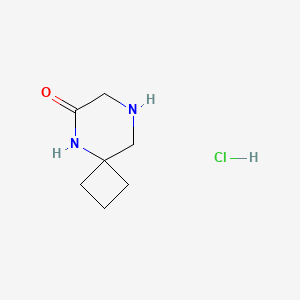 B1403475 5,8-Diazaspiro[3.5]nonan-6-one hydrochloride CAS No. 1419101-36-2