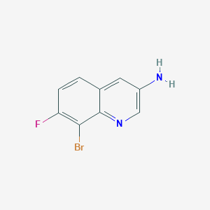 8-Bromo-7-fluoroquinolin-3-amine