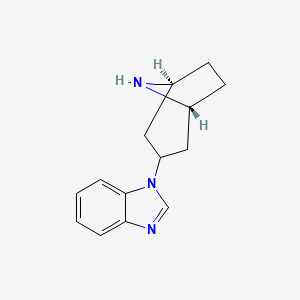 molecular formula C14H17N3 B14034809 1-[(1R,5S)-8-azabicyclo[3.2.1]octan-3-yl]benzimidazole 