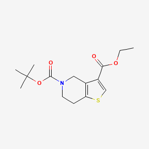 B1403481 5-tert-butyl 3-ethyl 4H,5H,6H,7H-thieno[3,2-c]pyridine-3,5-dicarboxylate CAS No. 1363381-39-8