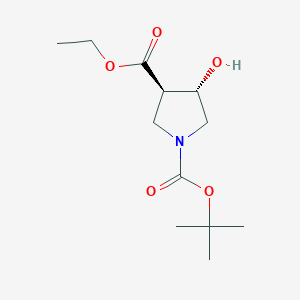 B1403482 Ethyl trans-1-Boc-4-hydroxypyrrolidine-3-carboxylate CAS No. 849935-83-7