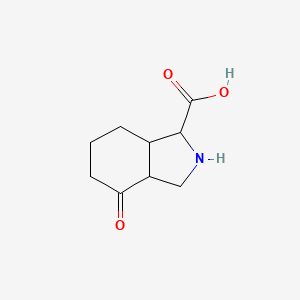 molecular formula C9H13NO3 B1403484 4-Oxo-octahydro-isoindole-1-carboxylic acid CAS No. 1403766-61-9