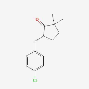 5-(4-Chlorobenzyl)-2,2-dimethylcyclopentanone