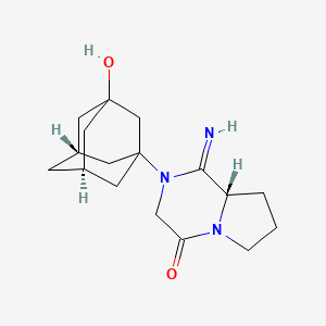 (S)-2-((1r,3R,5R,7S)-3-hydroxyadamantan-1-yl)-1-iminohexahydropyrrolo[1,2-a]pyrazin-4(1H)-one