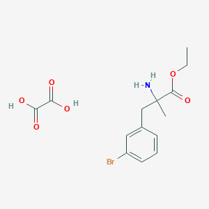 Ethyl 2-amino-3-(3-bromophenyl)-2-methylpropanoate oxalate