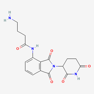 4-Amino-N-(2-(2,6-dioxopiperidin-3-YL)-1,3-dioxoisoindolin-4-YL)butanamide