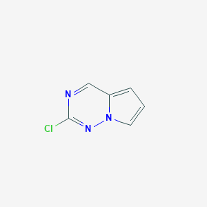 molecular formula C6H4ClN3 B1403498 2-Chloropyrrolo[2,1-f][1,2,4]triazin CAS No. 1363383-25-8