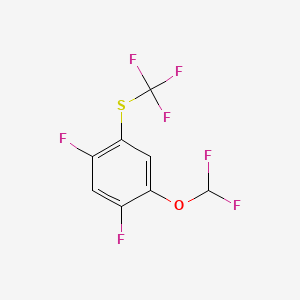 1,5-Difluoro-2-difluoromethoxy-4-(trifluoromethylthio)benzene