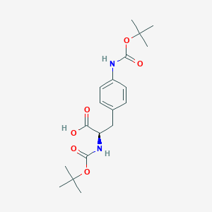 (R)-2-((tert-Butoxycarbonyl)amino)-3-(4-((tert-butoxycarbonyl)amino)phenyl)propanoic acid