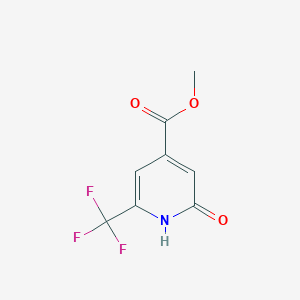 molecular formula C8H6F3NO3 B1403502 2-羟基-6-(三氟甲基)异烟酸甲酯 CAS No. 1060810-77-6