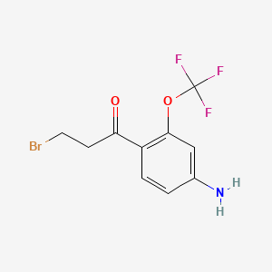 1-(4-Amino-2-(trifluoromethoxy)phenyl)-3-bromopropan-1-one