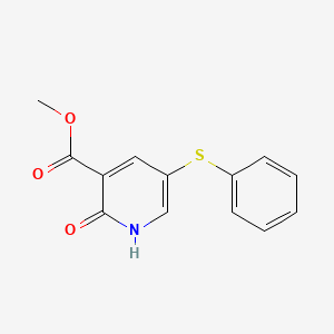 2-Oxo-5-phenylsulfanyl-1,2-dihydro-pyridine-3-carboxylic acid