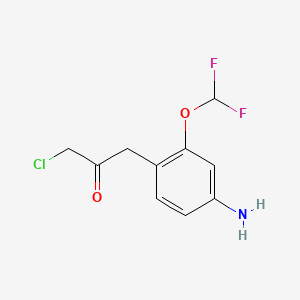 1-(4-Amino-2-(difluoromethoxy)phenyl)-3-chloropropan-2-one