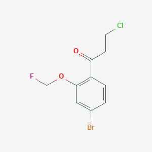 1-(4-Bromo-2-(fluoromethoxy)phenyl)-3-chloropropan-1-one