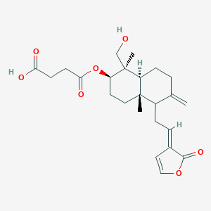 molecular formula C24H32O7 B140351 Dehydroandrographolide 6-succinic acid monoester CAS No. 138898-71-2