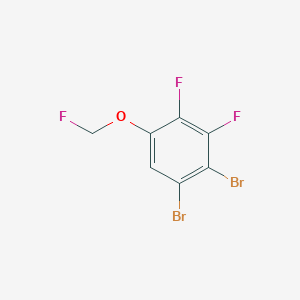 1,2-Dibromo-3,4-difluoro-5-(fluoromethoxy)benzene