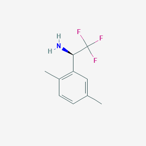 molecular formula C10H12F3N B14035195 (1R)-1-(2,5-Dimethylphenyl)-2,2,2-trifluoroethylamine 