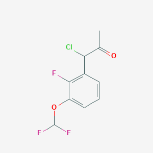 1-Chloro-1-(3-(difluoromethoxy)-2-fluorophenyl)propan-2-one