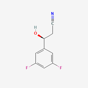 (S)-3-(3,5-Difluorophenyl)-3-hydroxypropanenitrile