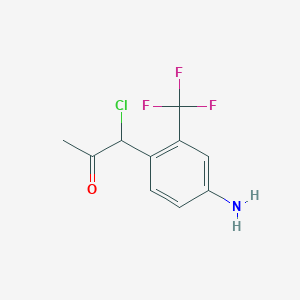 1-(4-Amino-2-(trifluoromethyl)phenyl)-1-chloropropan-2-one