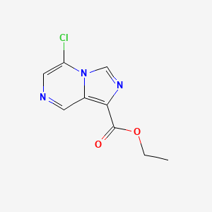 molecular formula C9H8ClN3O2 B1403527 5-氯咪唑并[1,5-a]吡嗪-1-羧酸乙酯 CAS No. 1250996-90-7