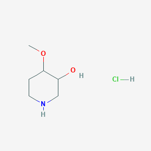 molecular formula C6H14ClNO2 B14035284 (3S,4R)-4-Methoxypiperidin-3-ol hydrochloride 