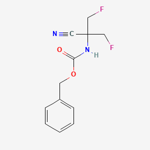 Benzyl (2-cyano-1,3-difluoropropan-2-yl)carbamate