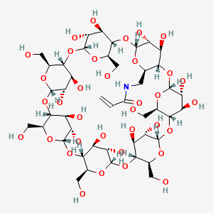 N-[[16,17,18,19,20,21,22,23,24,25,26,27,28,29-Tetradecahydroxy-10,11,12,13,14,15-hexakis(hydroxymethyl)-67,68,69,70,71,72,73,74,75,76,77,78,79,80-tetradecaoxaoctacyclononatetracontan-9-YL]methyl]prop-2-enamide